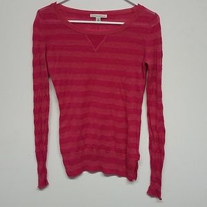 4/$20 PM Pink/Peach long sleeve Linen shirt